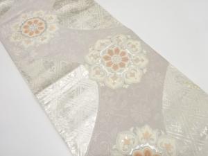 華紋に菊唐草・花菱模様織り出し 袋帯